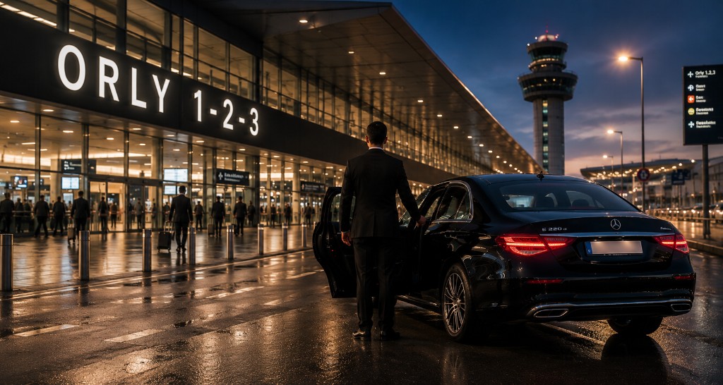 GEUTZ luxury chauffeur service at Paris-Orly Airport